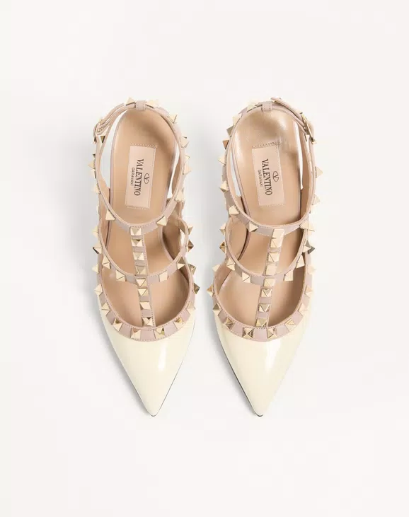 Valentino Patent Rockstud Caged Pump 100Mm - Image 5